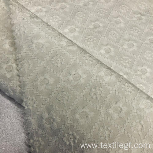 White Embroidery Fabric -027